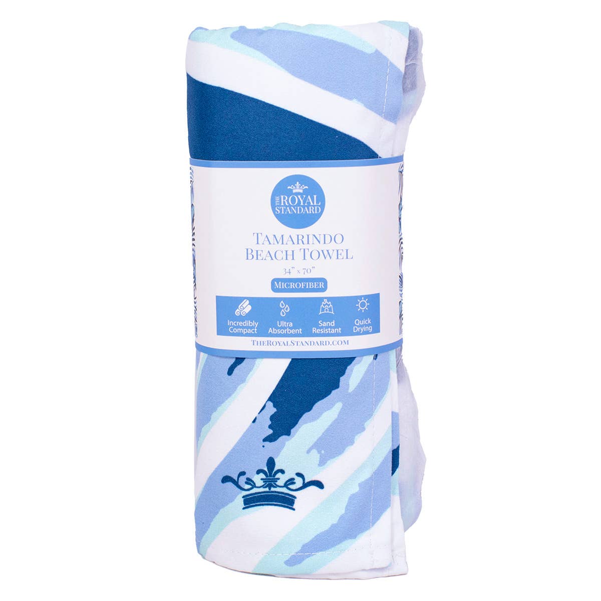 The Royal Standard - Vente Serviette de plage - Serviette de plage Tamarindo   Royal/Palais   34x701