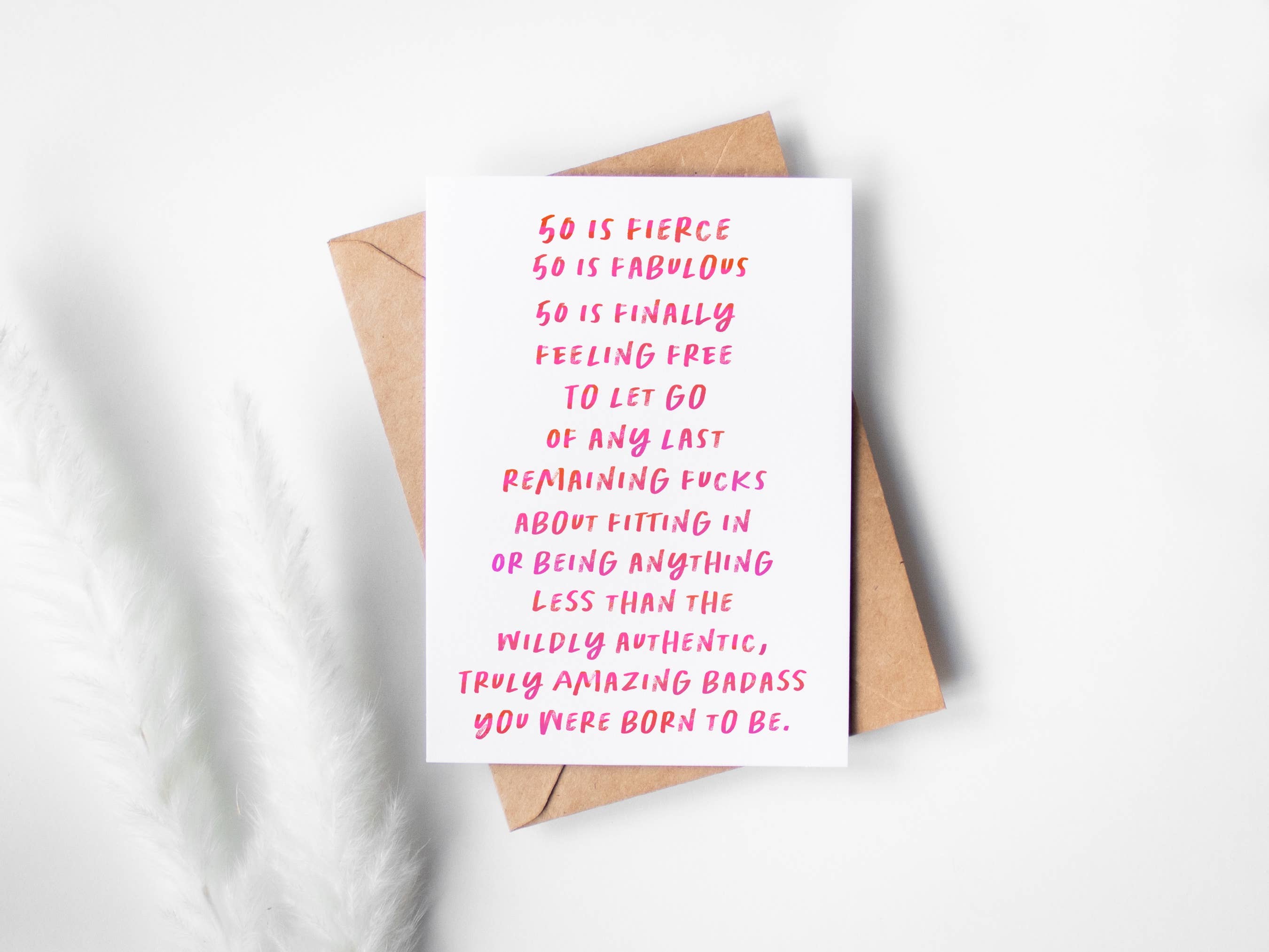 Card & Story - Vente Cartes d'anniversaire - 50e anniversaire (avec mot F)2