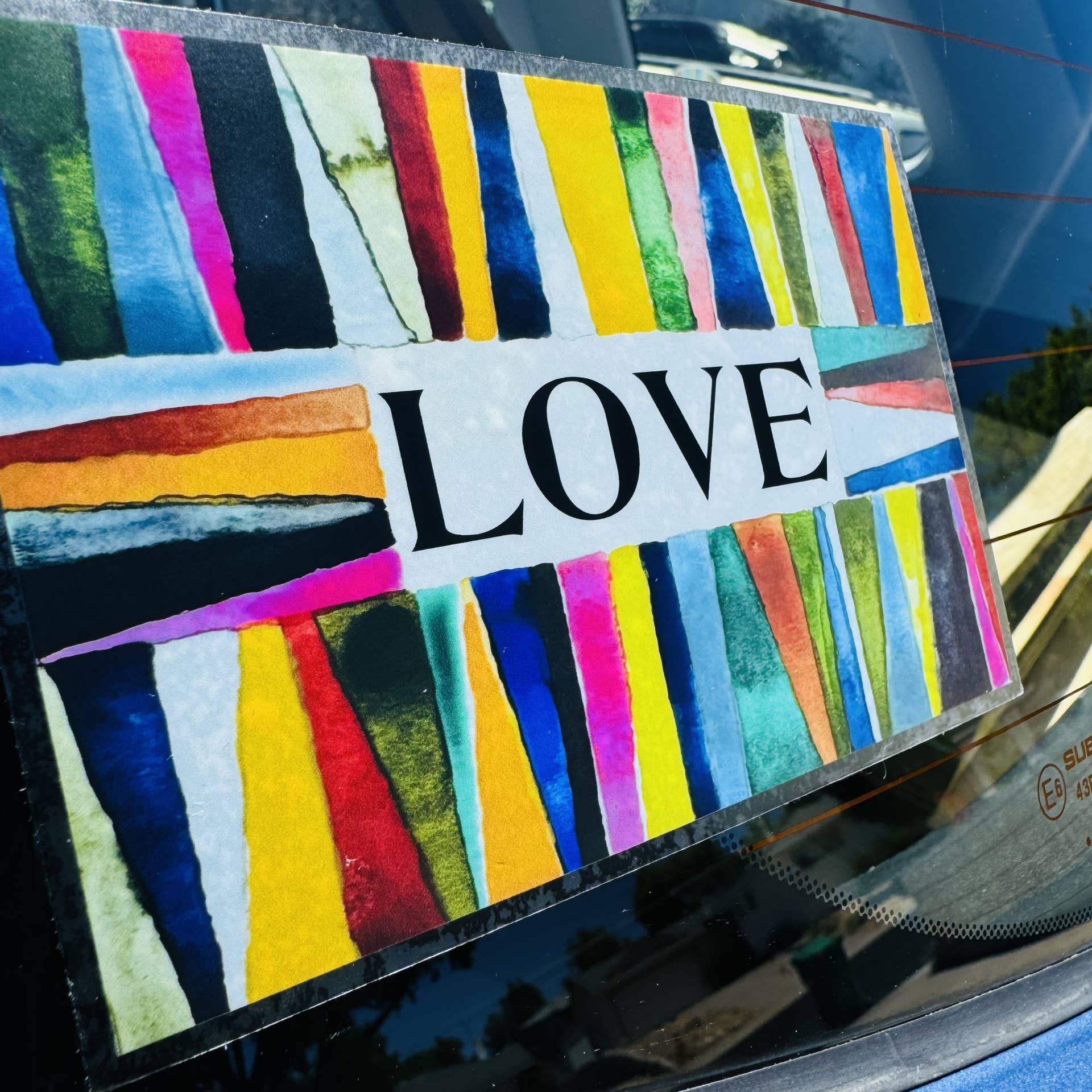 mb art studios - Wholesale Sticker - frost vinyl sticker love hand painted art1