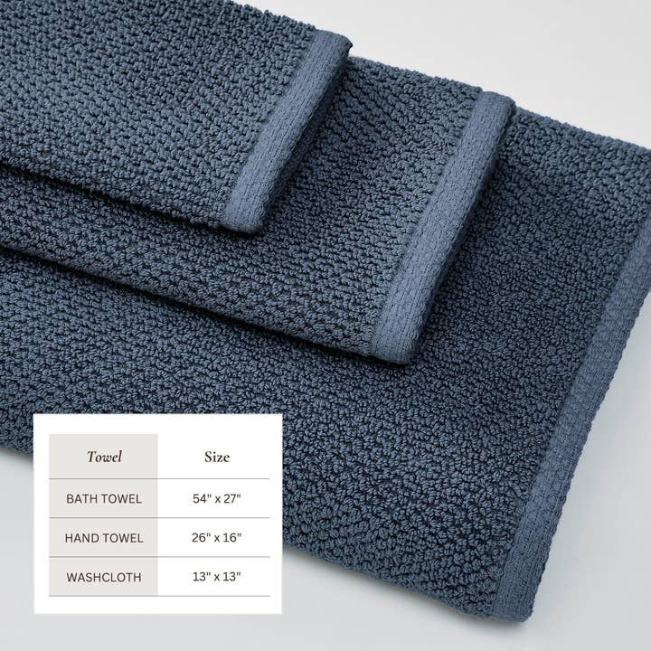 BH Collective - Wholesale Towel Set - Cotton Textured Bath Towel Set - Acacia Collection197