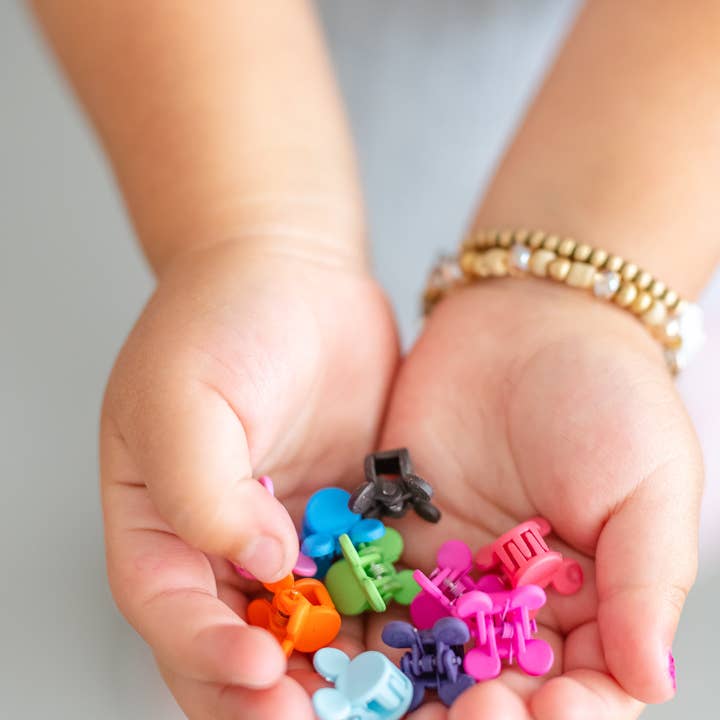 Gussy Up Bow Co - Wholesale Hair Clip - Kids - Bright Mouse Mini Claw Clip Set | Happiest Place Collection