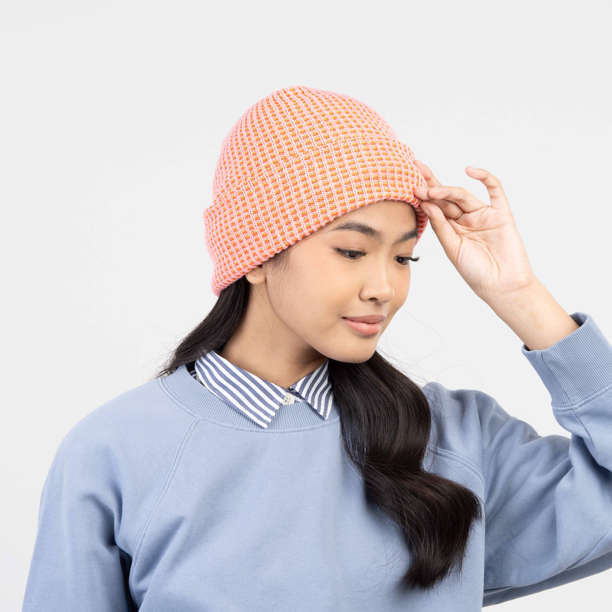 VERLOOP | knits - Wholesale Beanie - Unisex - Simple Grid Knit Beanie18
