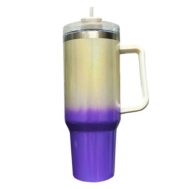 Plush Appeal LLC - Wholesale Insulated Mug/Tumbler - 40oz Stainless Steel Shimmer Mega Mug