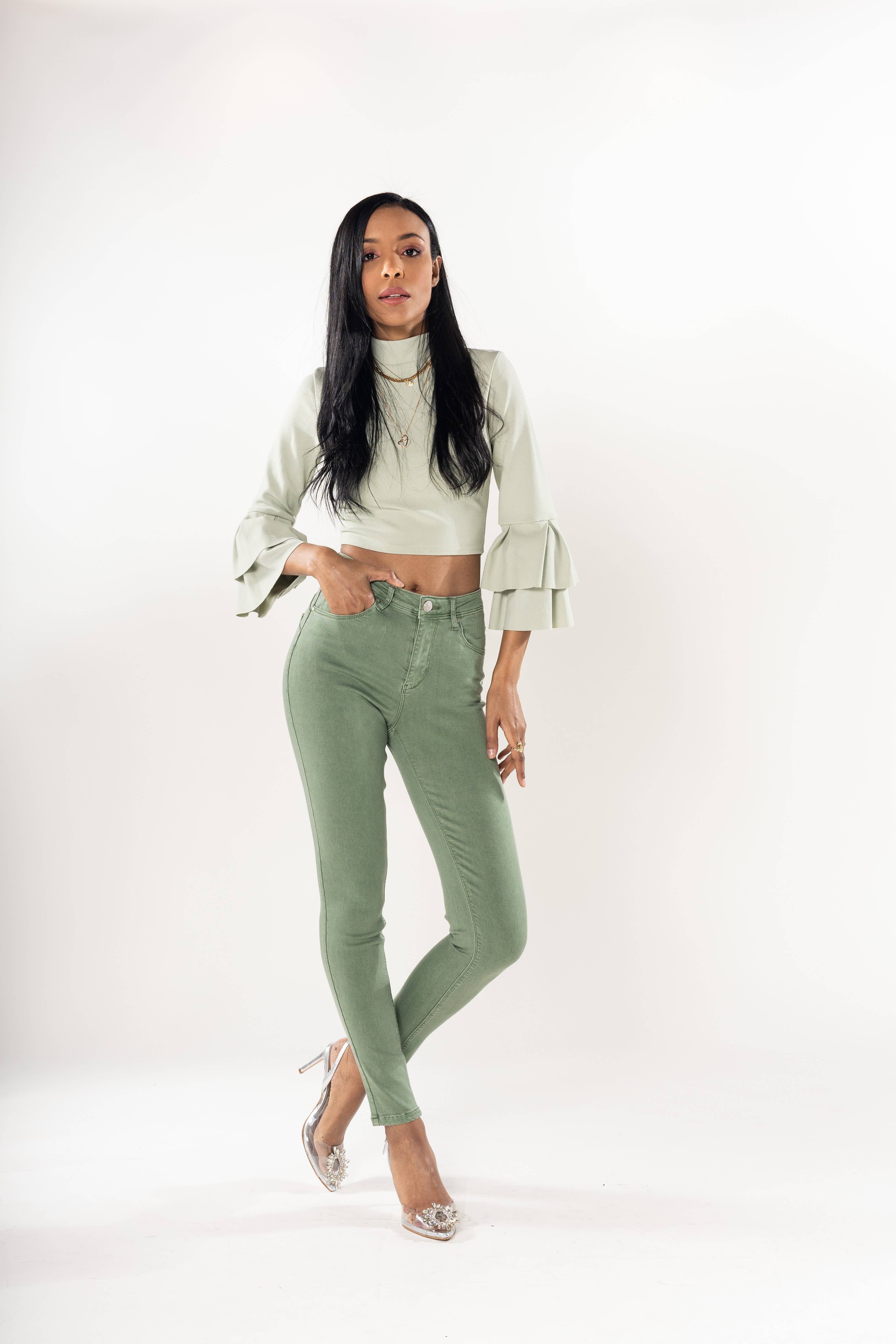 Nina Carter - Wholesale Jeans - Women's - Skinny Push Up Comfortable High Waist Super Stretch P10625