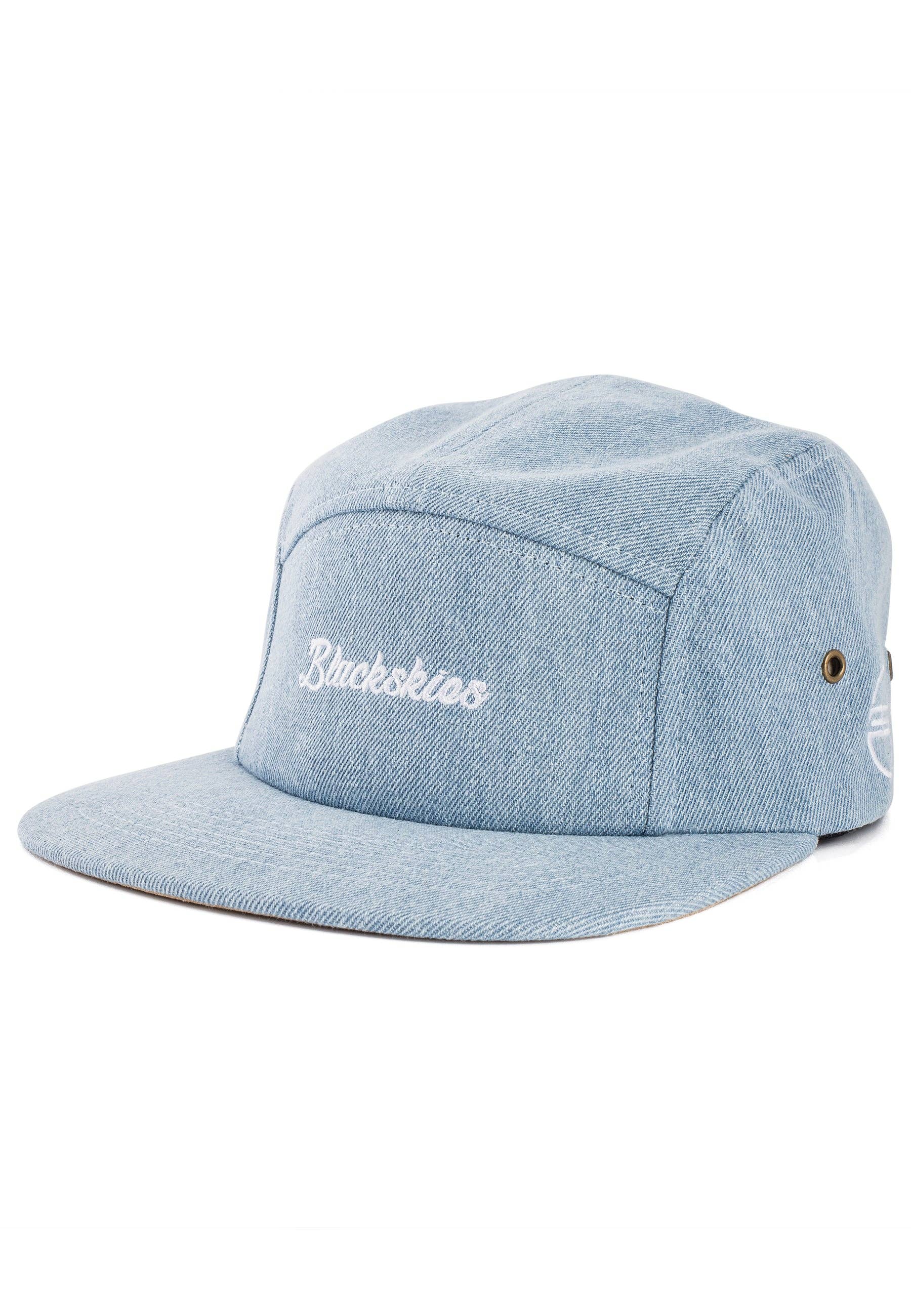 Blackskies - Wholesale Flat Brim Cap - Unisex - Eos 5-Panel Hat - Blue Denim0