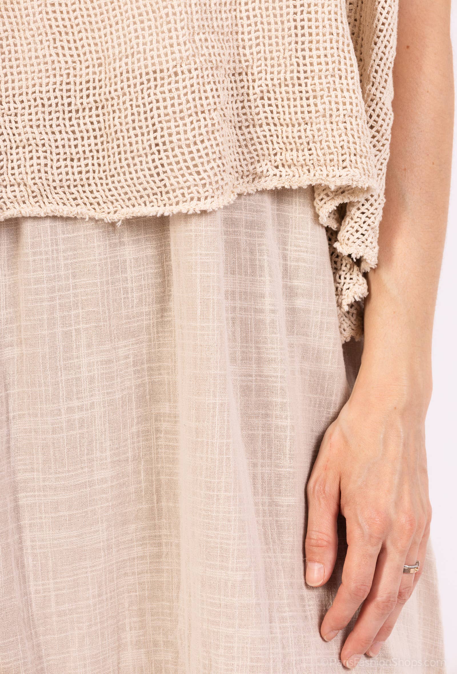 Shyloh – Engroshandel Kjole - Dame – Kjole i to materialer af bomuld 3049624