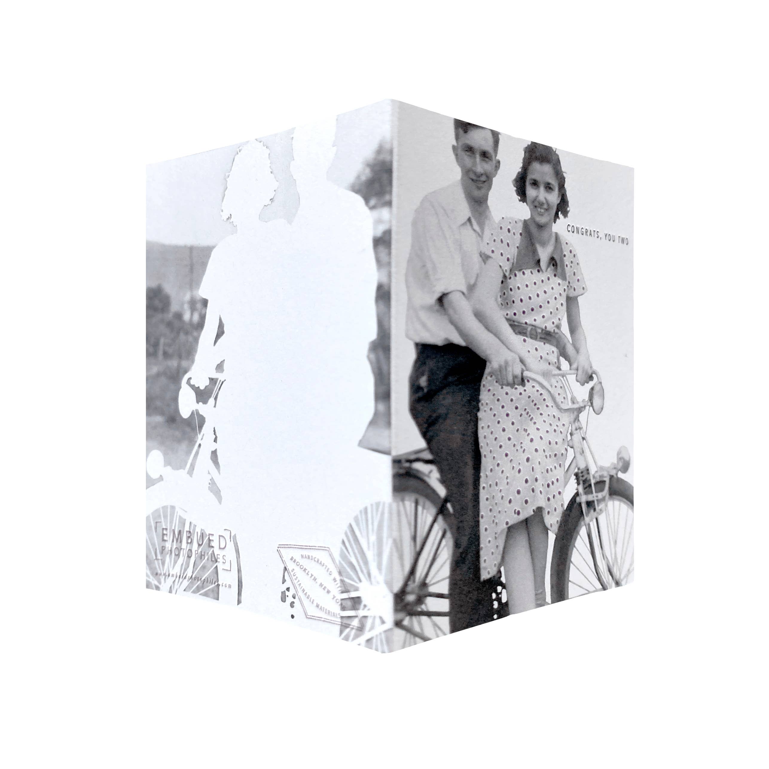 Embued Photophiles - Wholesale Congratulations Card - Bicycle Congrats You Two Card3