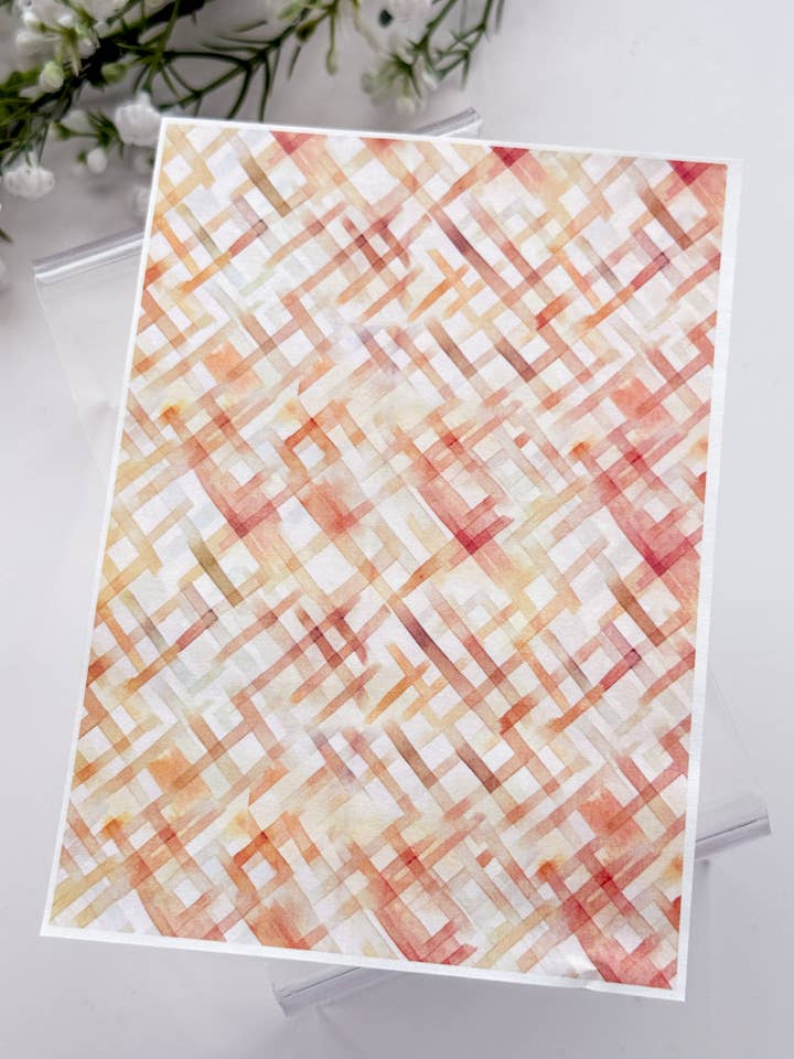 Transfer Paper 473 Basket Pattern | Image Water Transfer for wholesale by Tera Clay