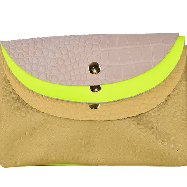 Grimaldi - FLUO - Handtas van leer met patchwork voor wholesale door ebarrito