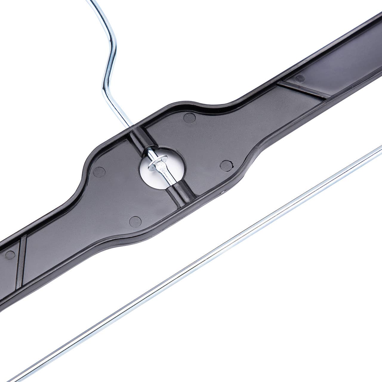 Store Supply Warehouse - Wholesale Clothes Hangers - 14" Black Plastic Skirt And Pants Hangers - Case of 1003