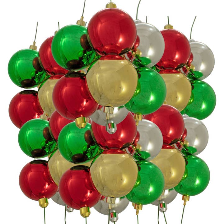 Ensemble de Boules Ornementales Multicolores pour la vente par Lee Display