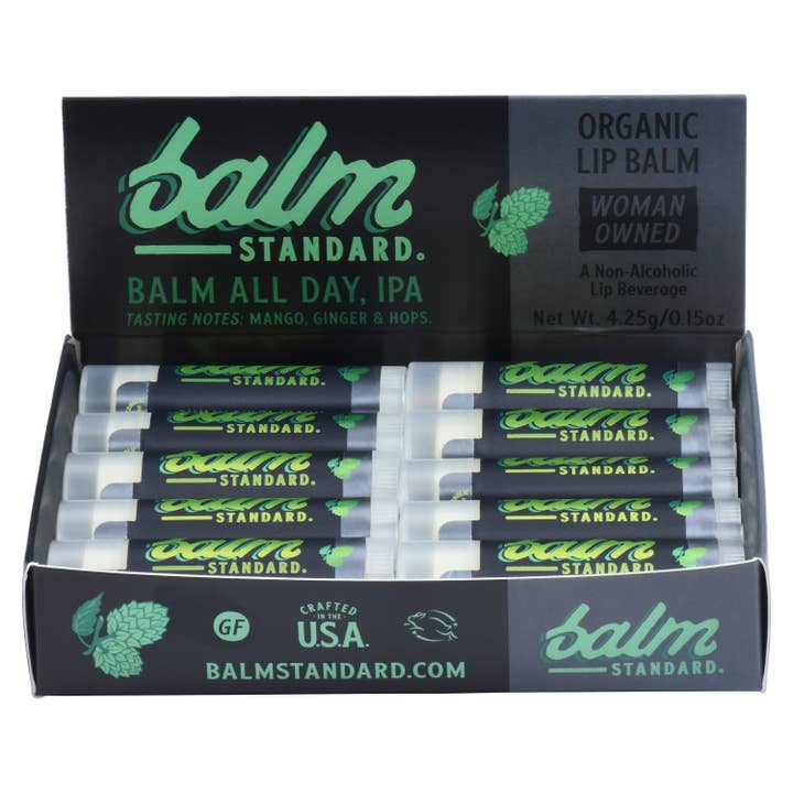 IPA BALM ALL DAY Lip Balm 20 Unit Display Box for wholesale by Balm Standard