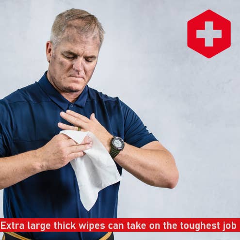 LA Fresh - Wholesale Face & body wipes - Hero Wipes Extra Large Body Wipes 48 ct Flow Pack5