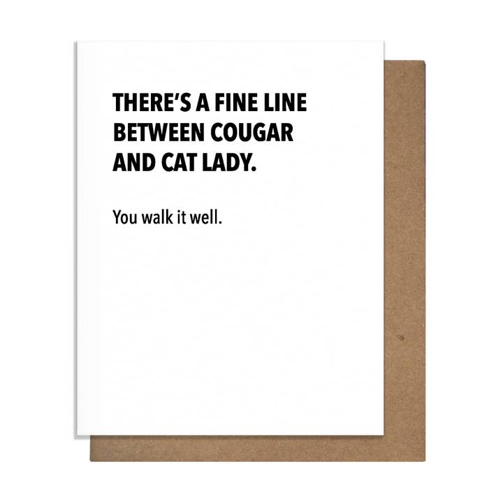 Pretty Alright Goods - Wholesale Birthday Card - Cougar - Birthday Card