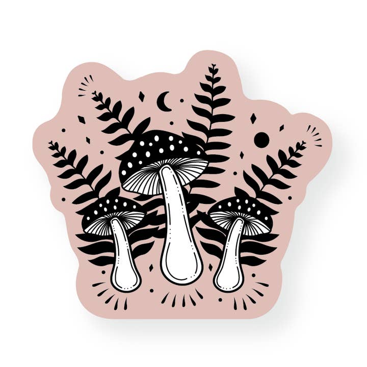 Magical Mushrooms - Vinyl Sticker for wholesale by Graphic Heart