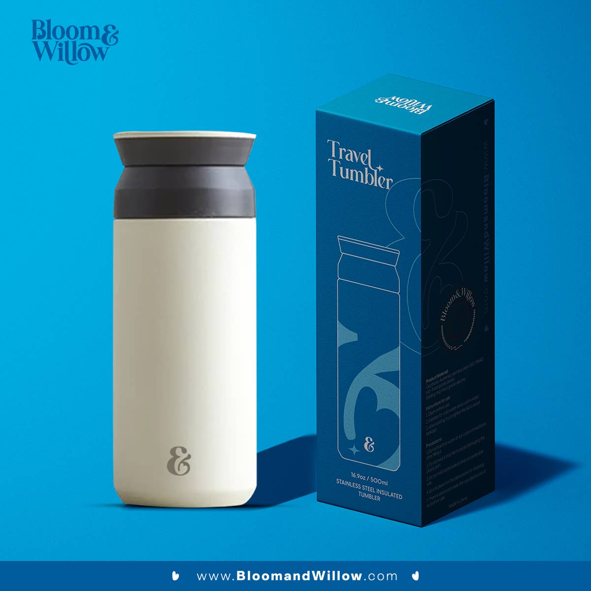 Bloom & Willow – Engroshandel Thermokop – Bloom & Willow rejsekrus 500 ml5