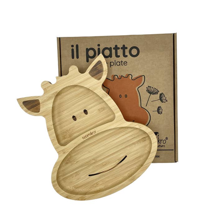 ECOMIKRO by Tatanatura - Wholesale Dinner Plate - Kids & Baby - The Giraffe of Ecomikro - 100% Bamboo6