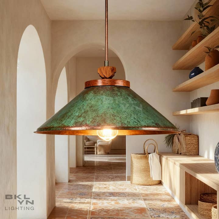 Handcrafted Copper Dome Pendant – Rustic Farmhouse Lighting for wholesale by NOMAD&FASHION