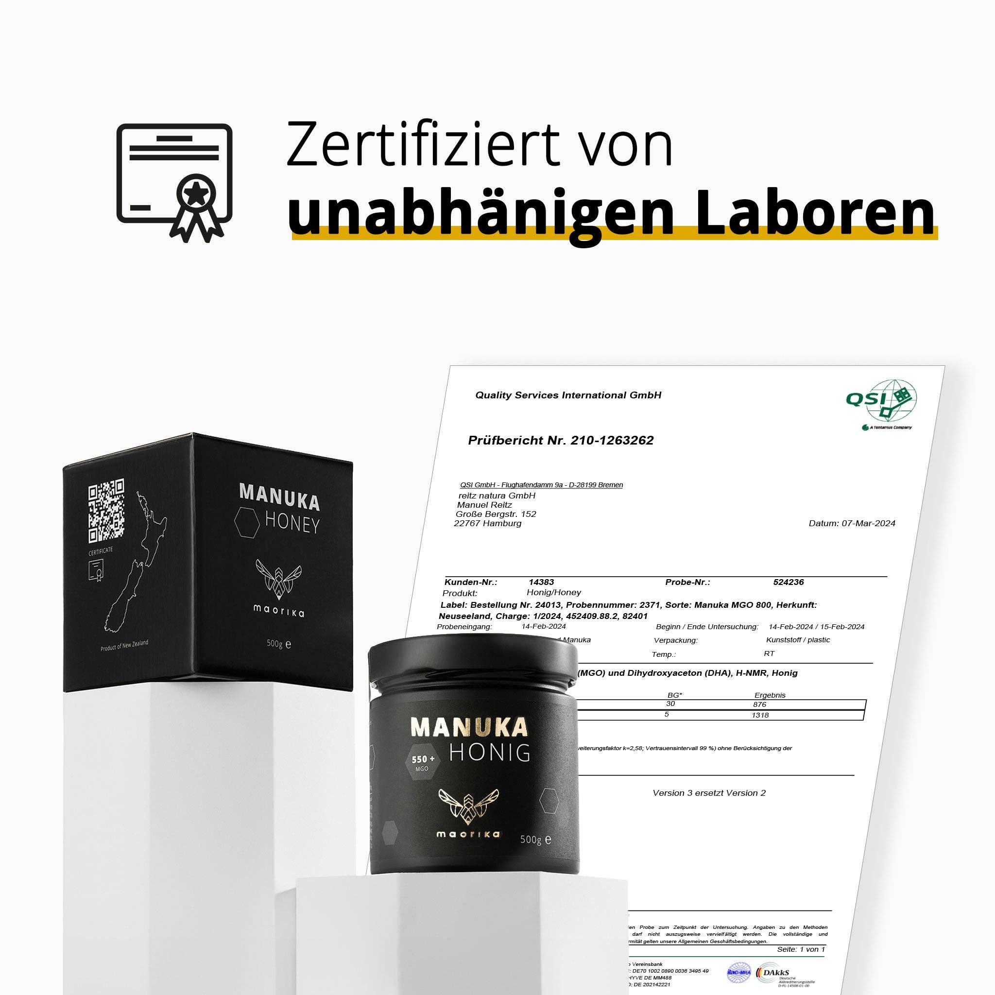 maorika – Großhandel Honig – Manuka Honig MGO 100+6