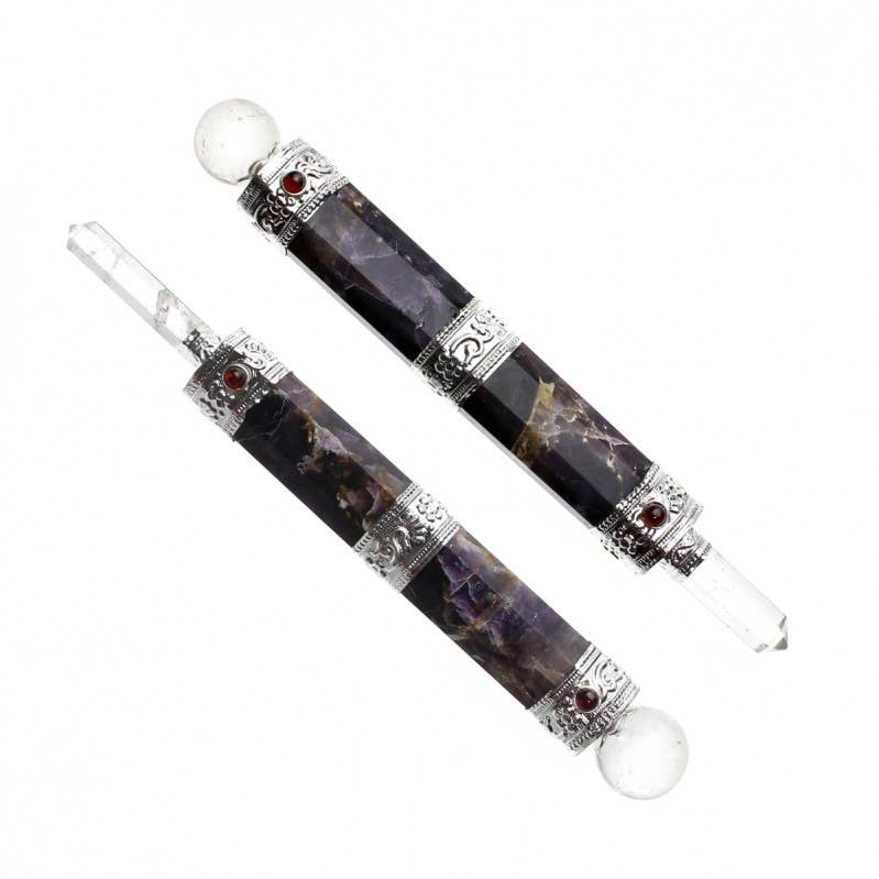 UniArt – Pedra/cristal espiritual por atacado – Varinha de poder de pedra natural0