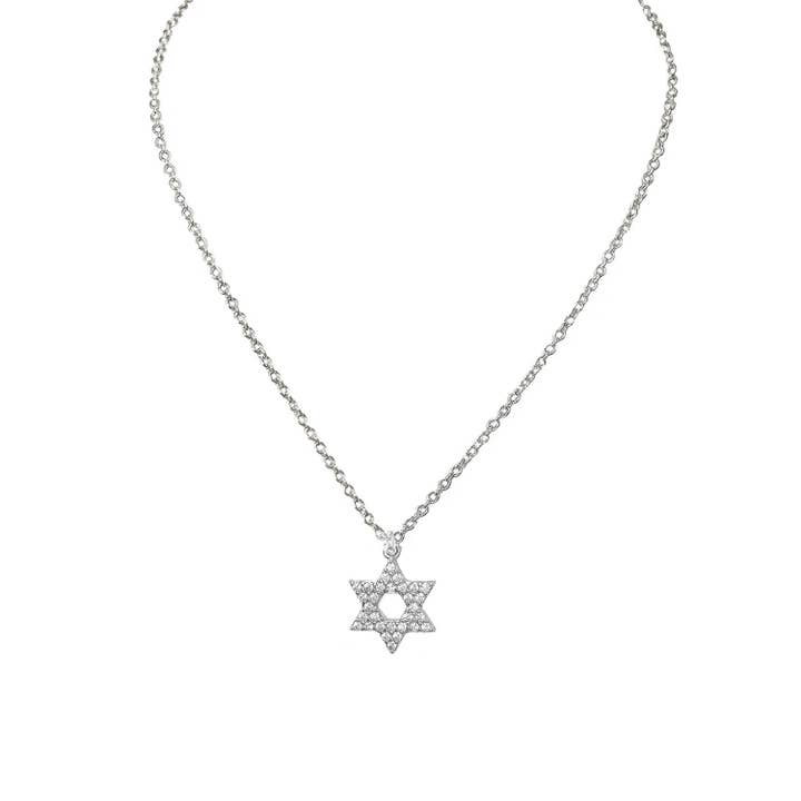 Love, Lisa - Wholesale Halskettinghanger - Laurie Verbluffende Davidster CZ Ketting