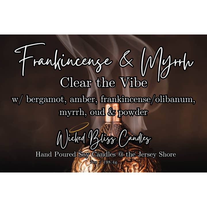 WBC Shops - Wholesale Jar/Filled Candle - Frankincense & Myrrh Soy Candle 1