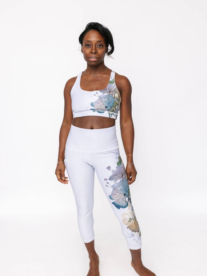 Mother Earths Garden Gray Dawn Pocket Capri for wholesale by Nominou Designs