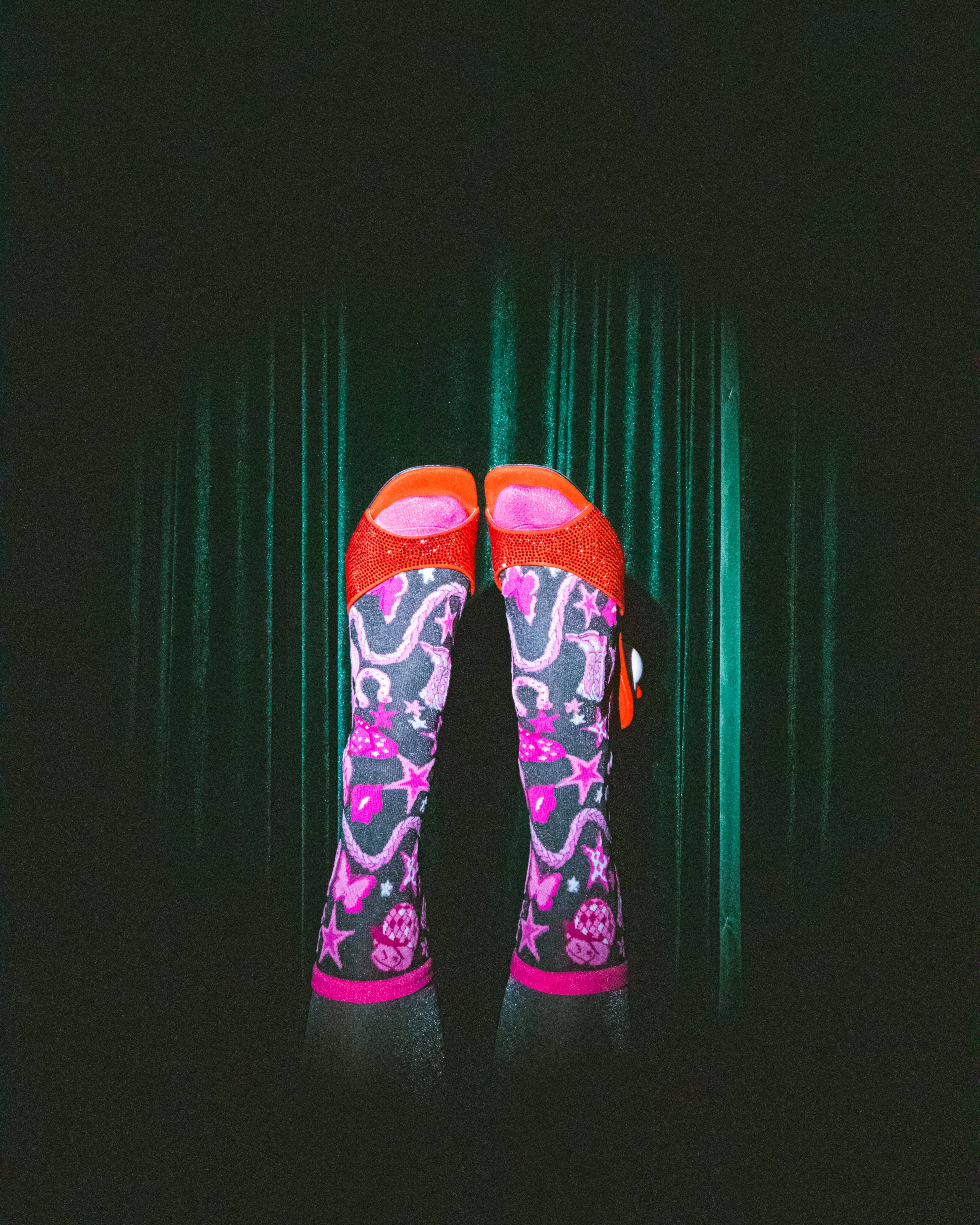 Sock Candy - Wholesale Socks - Women's - Disco Barbie Black Sheer Crew Sock6