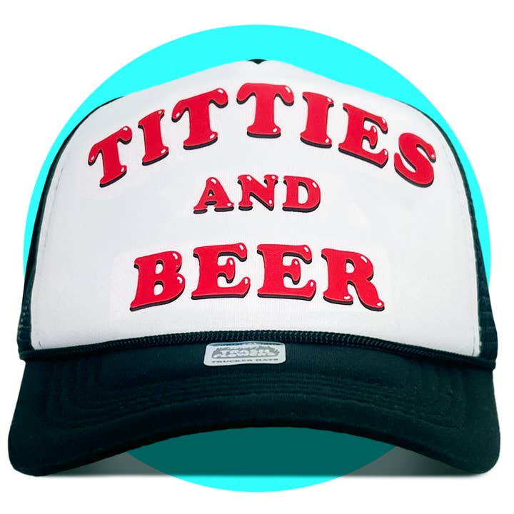 Trash Flowers Trucker Hats - Vente Casquette de camionneur – unisexe - Casquette Titties and Beer Trucker3
