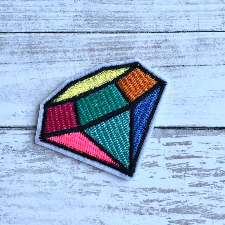 iconic mi - Wholesale Patch - Summer Vibe Multicolor Diamond Iron on Patch