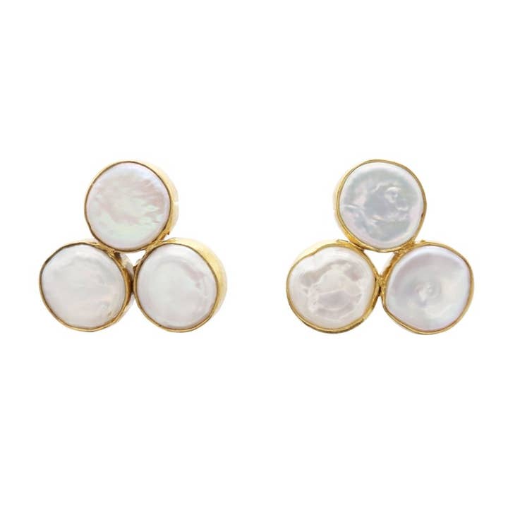 Marina Pearl Earrings for wholesale by ACUS
