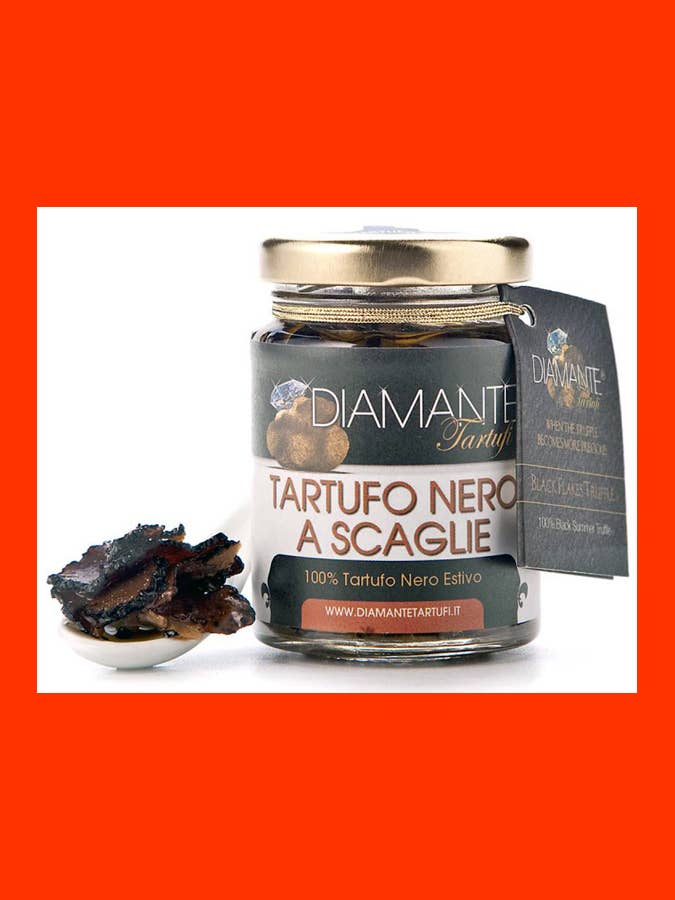 ZWARTE TRUFFEL IN VLOKKEN 85 G (NATUURLIJK EN ECHT) voor wholesale door DIAMANTE TARTUFI - DIAMOND TRUFFLES