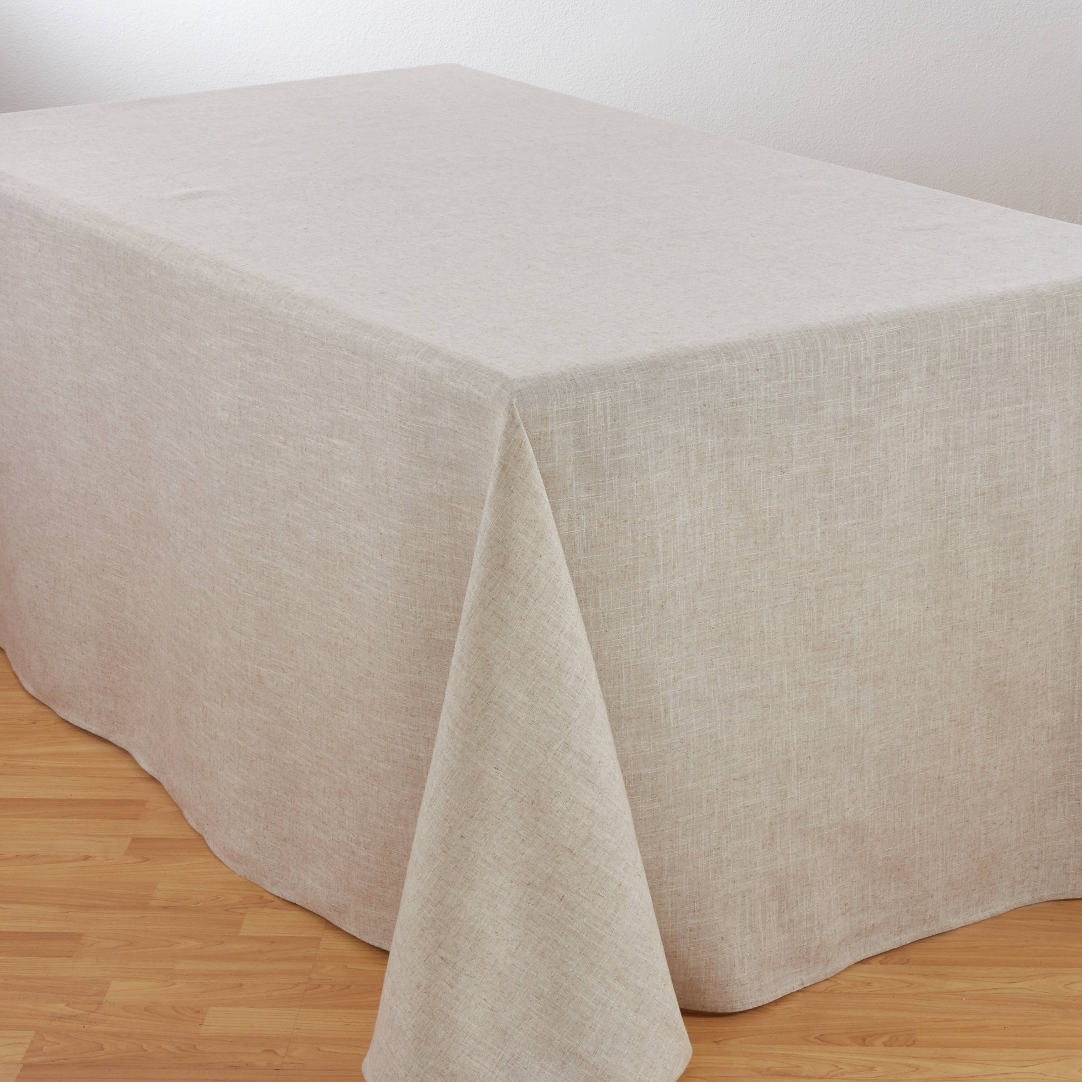 Natural Toscana Tablecloth (No Hemstitch) for wholesale on Faire4