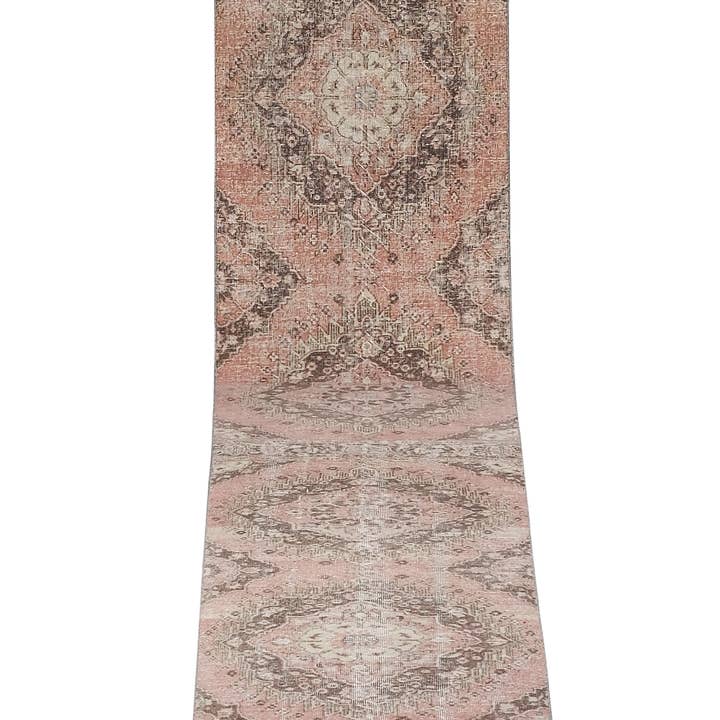 Vintage Pillows Store - Wholesale Runner Rug - Turkish Oushak Extra Long Runner - Stair Tread 2'12'' X 25'11