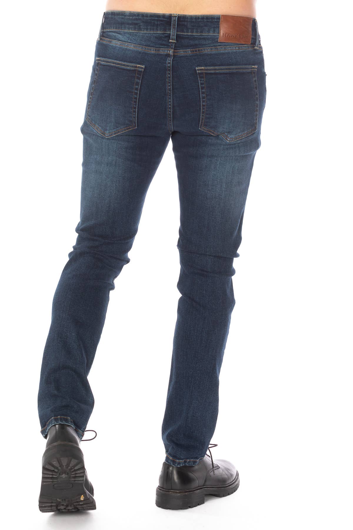 DSB MEN'S KNEE RIP SLIM TAPPER DENIM JEANS HB-2100 for wholesale on Faire1