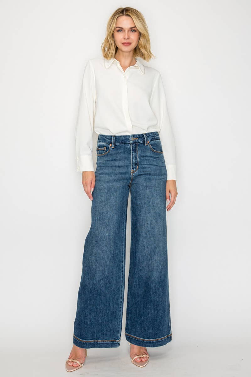 ARTEMIS VINTAGE - Wholesale Jeans - Women's - RELAXED HIGH RISE PALAZZO JEANS5