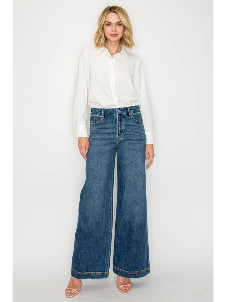 ARTEMIS VINTAGE - Wholesale Jeans - Women's - RELAXED HIGH RISE PALAZZO JEANS5