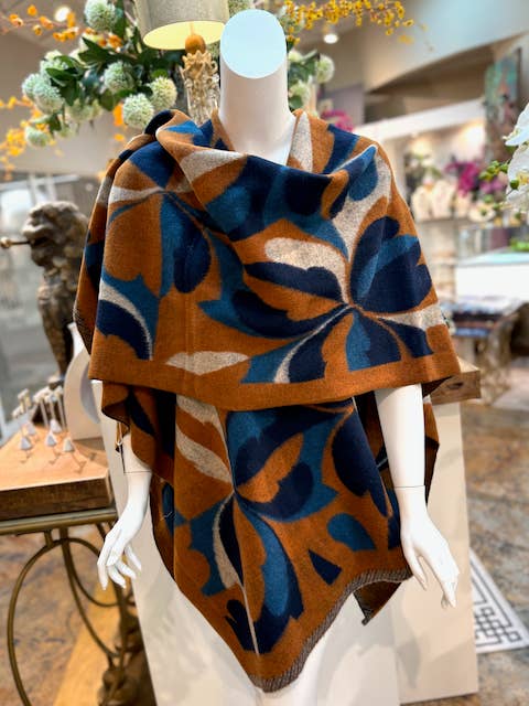 Pretty Persuasions - Wholesale Cape - Dames - CP24114 Spades Wolblend Cape Omslagdoek
