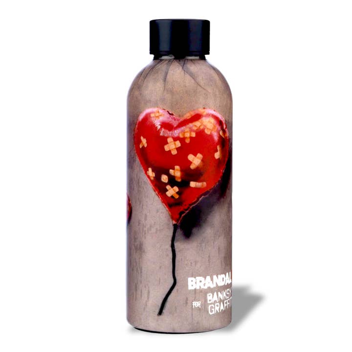 Banksy's Graffiti Dual Water Bottle - Bandaged Heart for wholesale by URBAN.ITY SRL