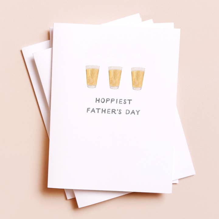 Amy Zhang - Wholesale Father's Day Card - Hoppiest Dad — Beer Pun Father's Day Card0