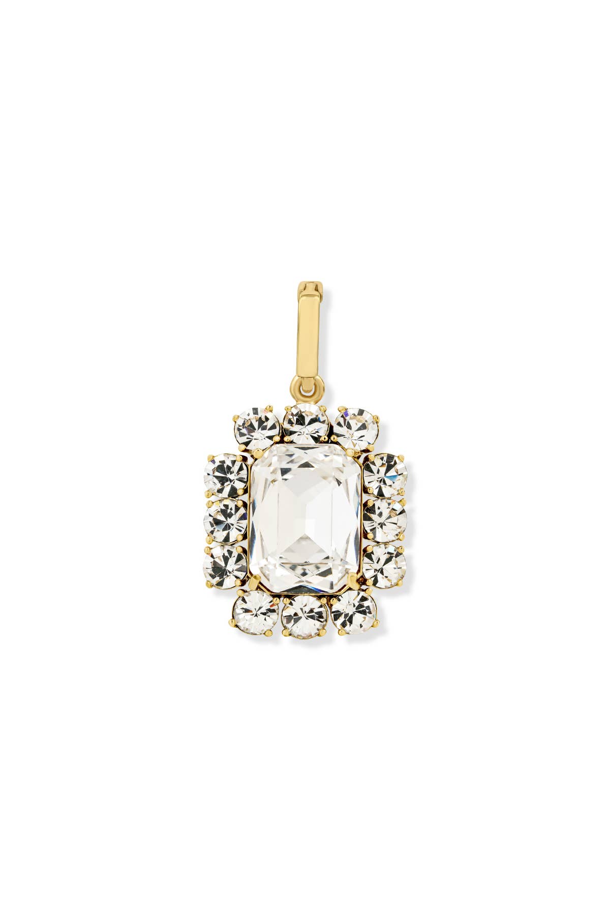 Ninon - Wholesale Individual Charm/Pendant - Petite Ninon Square Şeffaf Charm