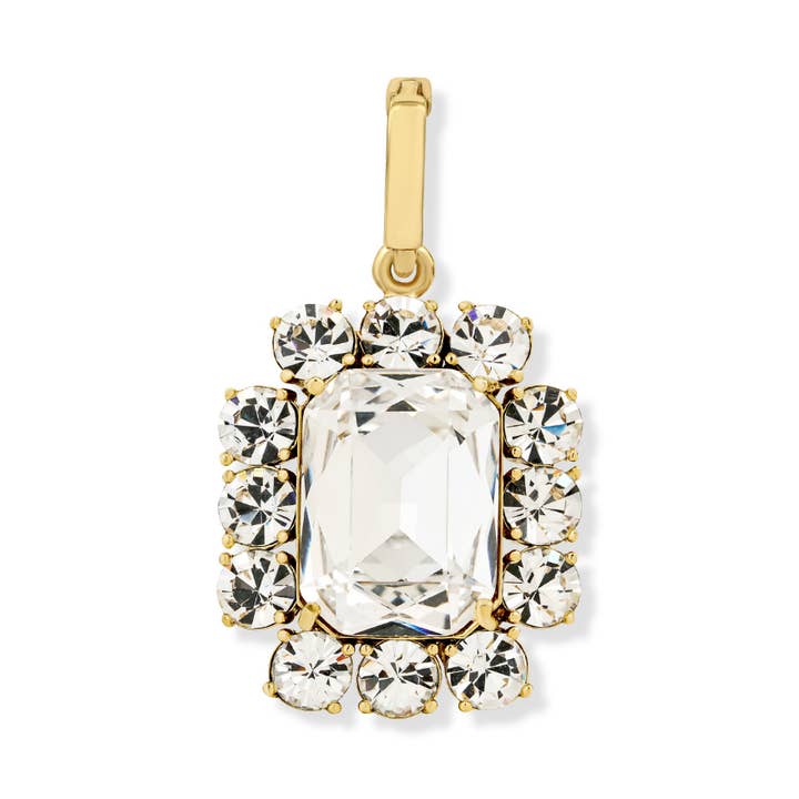 Ninon - Wholesale Individual Charm/Pendant - Petite Ninon Square Şeffaf Charm0