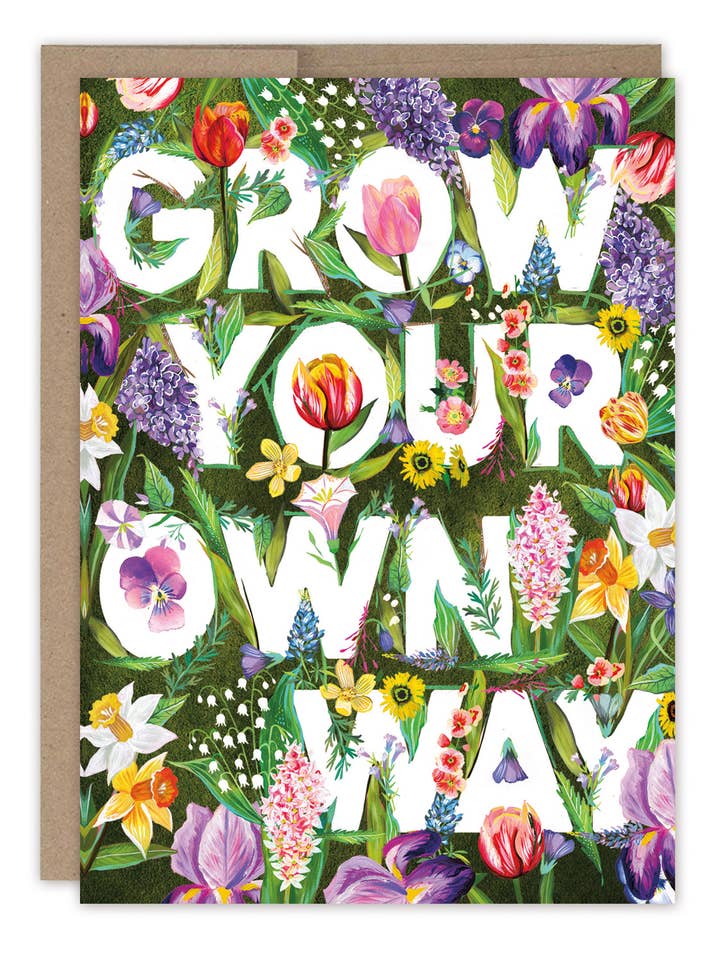 Grow Your Own Way Birthday Card for wholesale by Biely & Shoaf