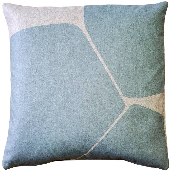 Pillow Decor - Wholesale Throw/Decorative Pillow - Aurora Paradiso Blue Throw Pillow, 19"x19"