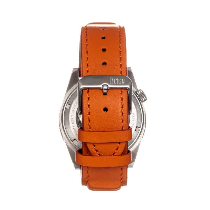 Reign - Venta al por mayor Reloj de pulsera - Hombre - Reloj automático Reign Francis con correa de cuero y función de fecha10