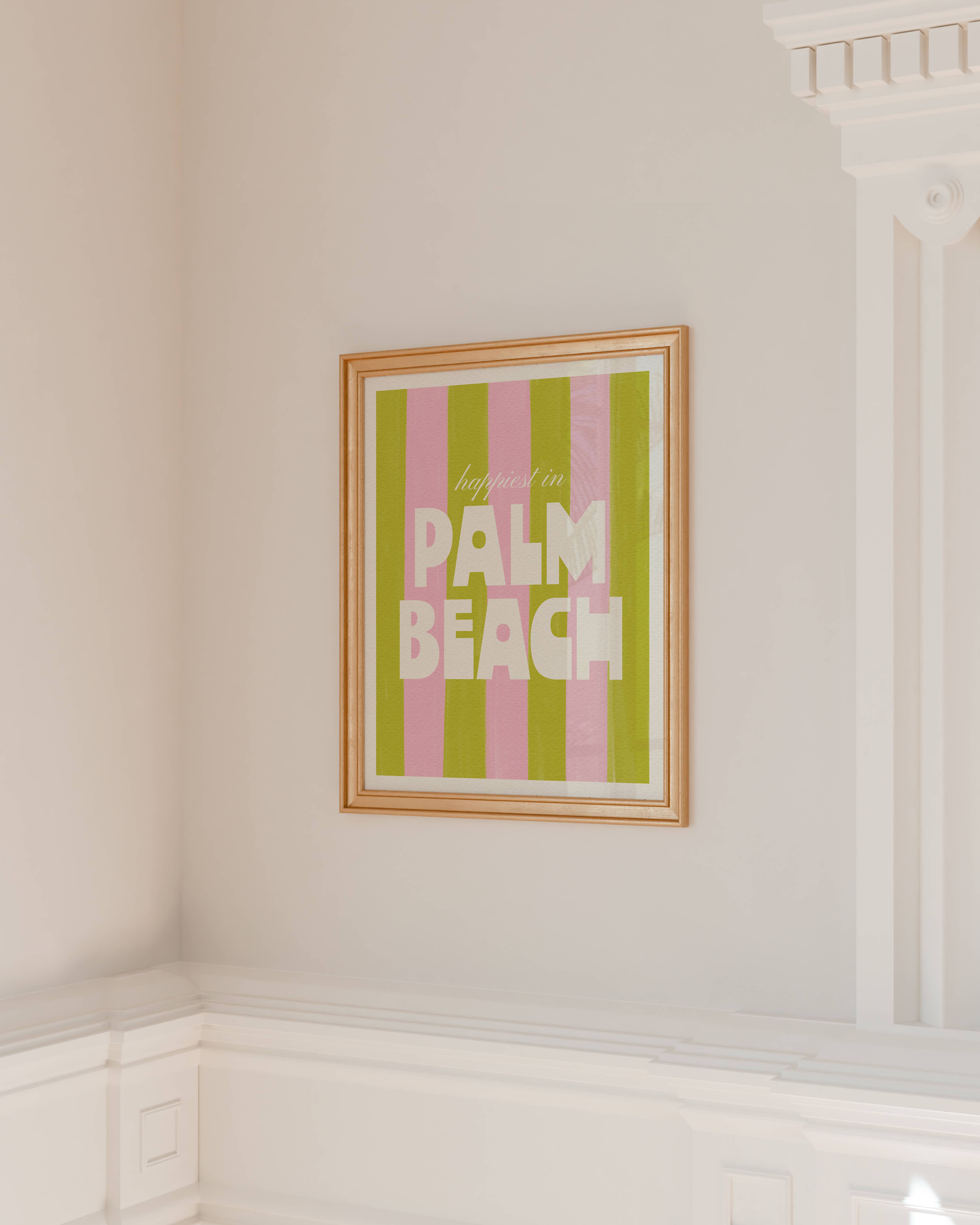 Nixie - Wholesale Art Print - Happiest in Palm Beach Florida Art Print1