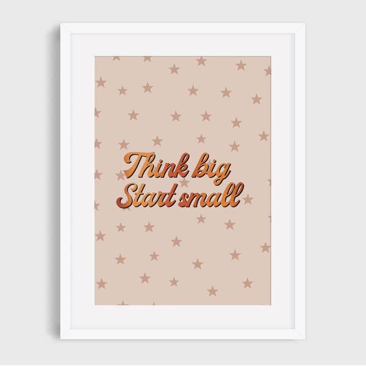 Stampa artistica piccola Thing Big Start per la vendita all'ingrosso da parte di Shop Katherine Marie