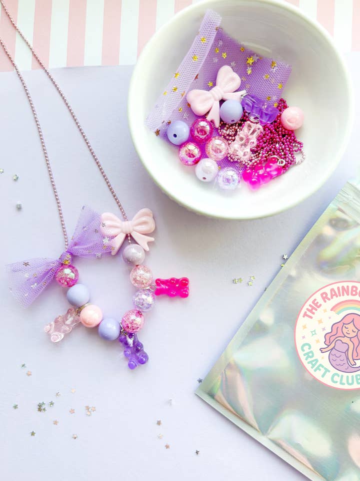 DIY Necklace Making Kit: Faux Candy Bears (Makes 1 Necklace) for wholesale by The Rainbow Mermaid