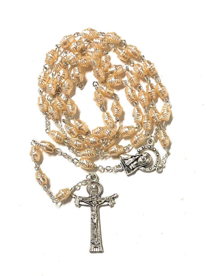 Rosario perla río mm. 6x8 para venta al por mayor de Costa Articoli Religiosi