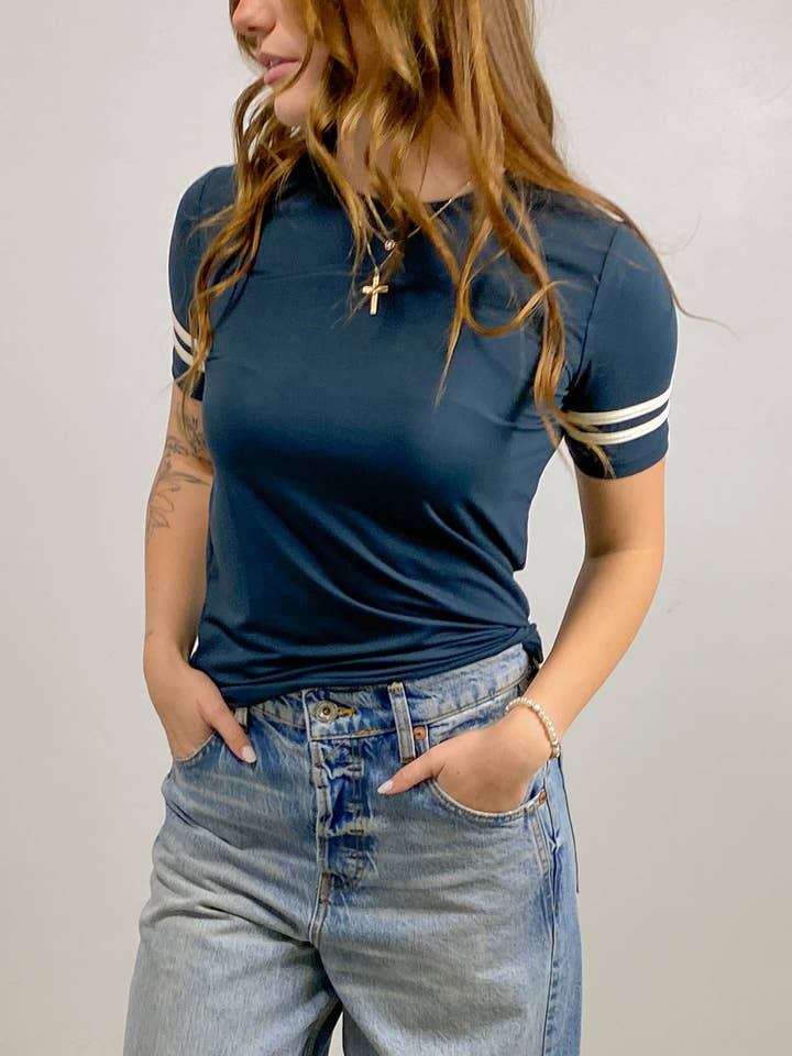 Camiseta Atlética Básica Polida por atacado de Nectar Clothing